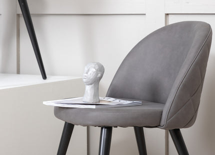 Venture Home Velvet Matstolar 2-pack Grå