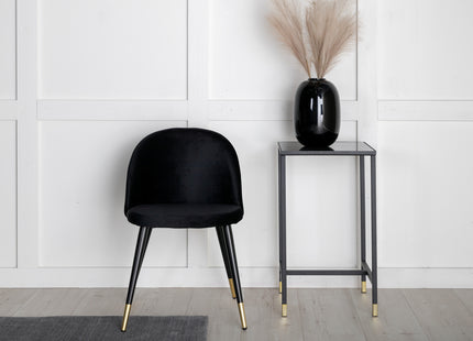 Venture Home Velvet Matstolar 2-pack Svart