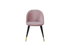Venture Home Velvet Matstolar 2-pack Dammig rosa