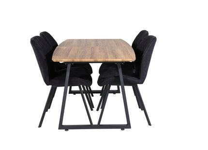 Inca Rektangulära Matbord 160 x 85 Walnut