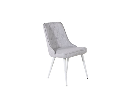 Venture Home Velvet Deluxe Matstolar 2-pack Ljusgrå