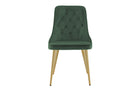 Venture Home Velvet Deluxe Matstolar 2-pack Grön