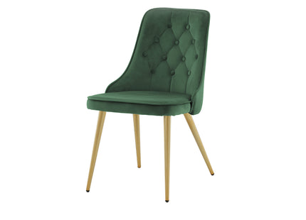 Venture Home Velvet Deluxe Matstolar 2-pack Grön