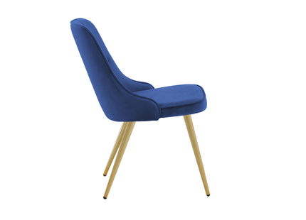 Venture Home Velvet Deluxe Matstolar 2-pack Blå