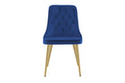 Venture Home Velvet Deluxe Matstolar 2-pack Blå