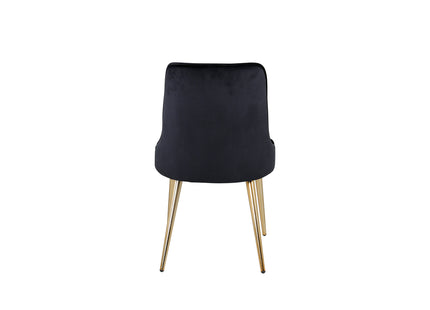 Venture Home Velvet Deluxe Matstolar 2-pack Svart