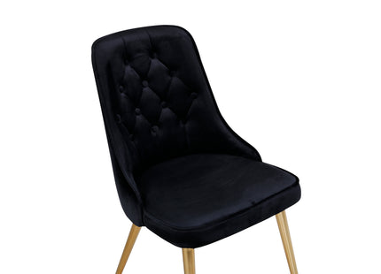 Venture Home Velvet Deluxe Matstolar 2-pack Svart