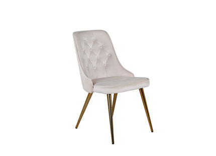 Venture Home Velvet Deluxe Matstolar 2-pack Beige