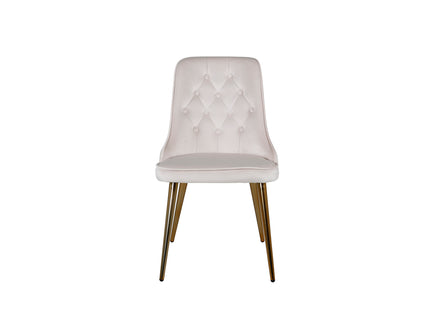 Venture Home Velvet Deluxe Matstolar 2-pack Beige