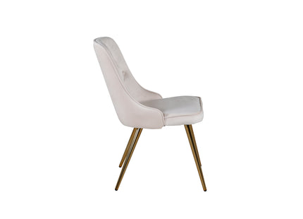 Venture Home Velvet Deluxe Matstolar 2-pack Beige