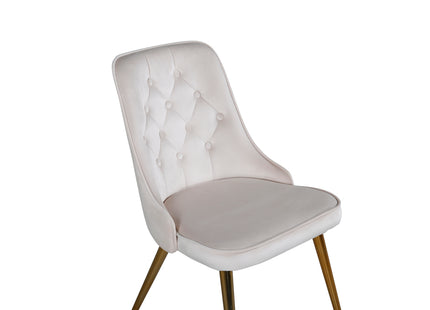 Venture Home Velvet Deluxe Matstolar 2-pack Beige