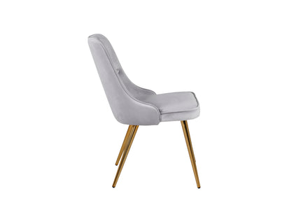 Venture Home Velvet Deluxe Matstolar 2-pack Grå