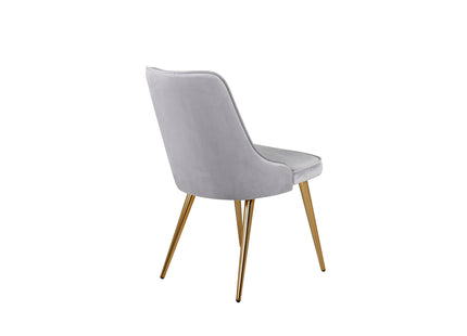 Venture Home Velvet Deluxe Matstolar 2-pack Grå