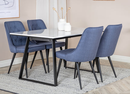 Venture Home Velvet Deluxe Matstolar 2-pack Blå