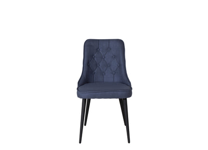 Venture Home Velvet Deluxe Matstolar 2-pack Blå