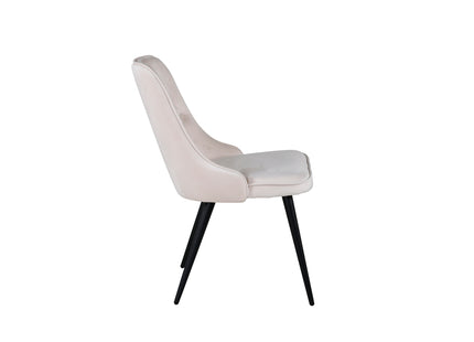 Venture Home Velvet Deluxe Matstolar 2-pack Beige