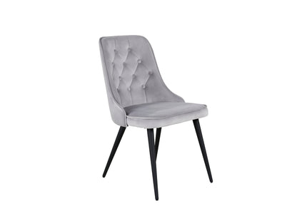 Venture Home Velvet Deluxe Matstolar 2-pack Ljusgrå