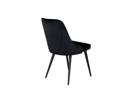 Venture Home Velvet Deluxe Matstolar 2-pack Svart