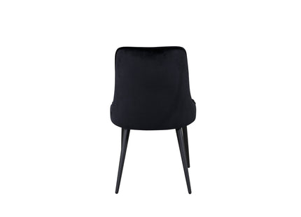 Venture Home Velvet Deluxe Matstolar 2-pack Svart