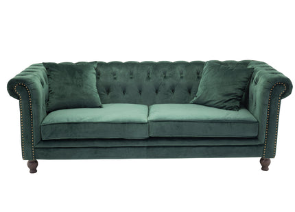 Venture Home Velvet 3-sits Soffa Grön