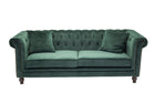Venture Home Velvet 3-sits Soffa Grön