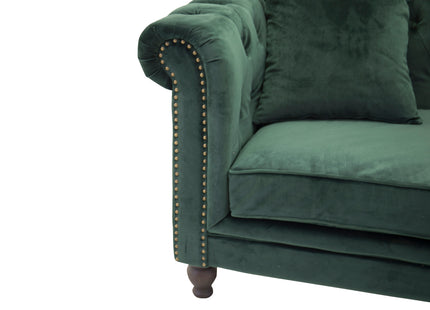 Venture Home Velvet 3-sits Soffa Grön