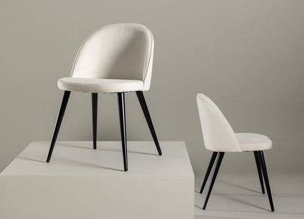 Venture Home Velvet Matstolar 2-pack Grädde