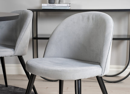 Venture Home Velvet Matstolar 2-pack Ljusgrå