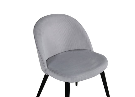 Venture Home Velvet Matstolar 2-pack Ljusgrå