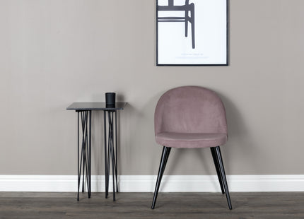 Venture Home Velvet Matstolar 2-pack Dammig rosa