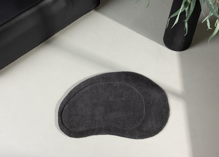 Venture Home Sten Ovala Matta 75 x 50 Mörkgrå