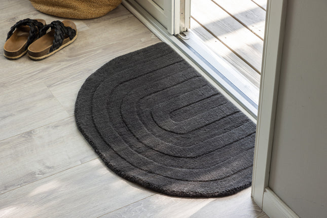 Venture Home Nora Ovala Matta 80 x 50 Antracit