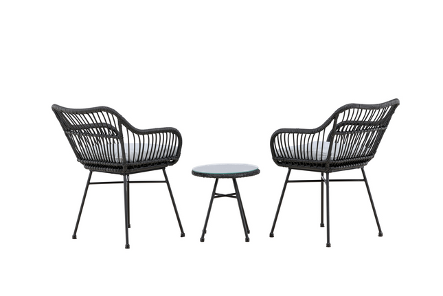 Venture Home Viga Lounge Set Utomhus Svart