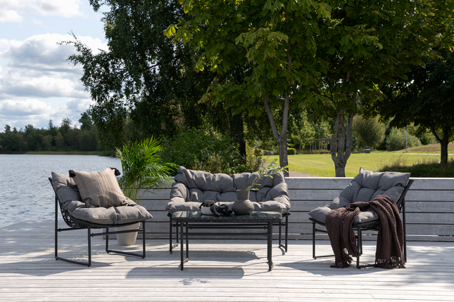 Venture Home Tina Soffgrupp Utomhus Svart