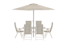 Venture Home Brekki Matgrupp Utomhus Med 6st Matstolar Beige