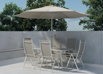 Venture Home Brekki Matgrupp Utomhus Med 6st Matstolar Beige