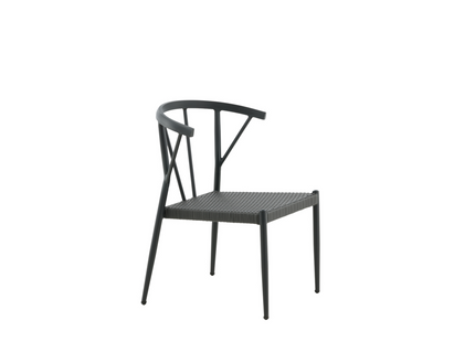 Venture Home Stina Matstol Utomhus 6-pack Svart