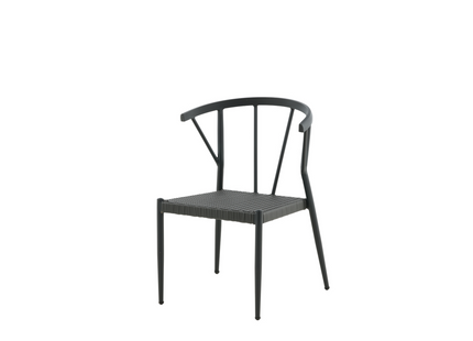 Venture Home Stina Matstol Utomhus 6-pack Svart