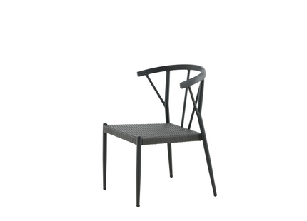 Venture Home Stina Matstol Utomhus 6-pack Svart