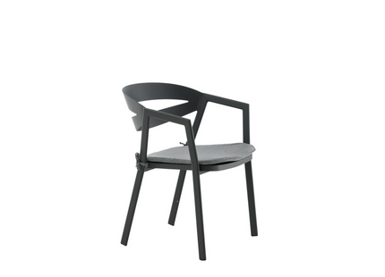 Venture Home Slit Matstol Utomhus Svart