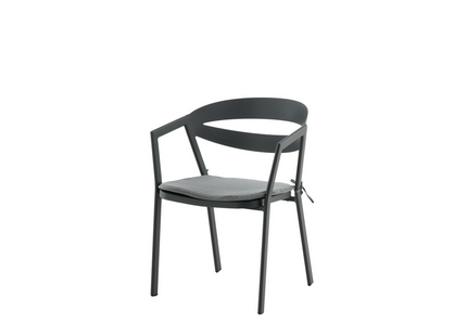 Venture Home Slit Matstol Utomhus Svart