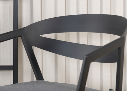 Venture Home Slit Matstol Utomhus Svart