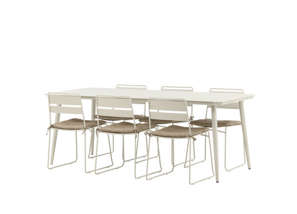 Venture Home Lina STOLSDYNA 45 x 3 x 42 Beige, 6-pack