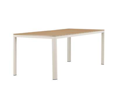 Venture Home Etna Rektangulärt Matbord Utomhus Utomhus 210 x 90 Beige