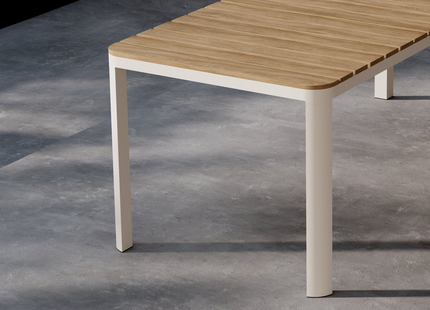 Venture Home Etna Rektangulärt Matbord Utomhus Utomhus 210 x 90 Beige