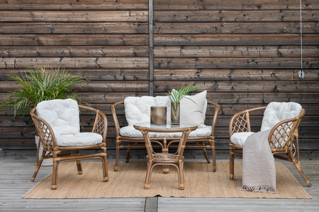 Venture Home Wera Lounge Set Utomhus Mörk Valnöt