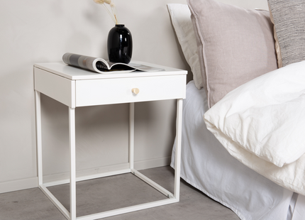 Venture Home Bakal Sängbord 43 x 43 Vit