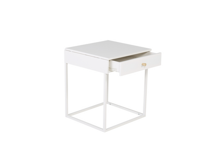 Venture Home Bakal Sängbord 43 x 43 Vit