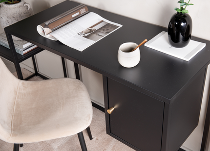 Venture Home Bakal Skrivbord 95 x 45 Svart