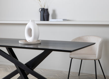 Piazza Rektangulära Matbord 180 x 90 Black